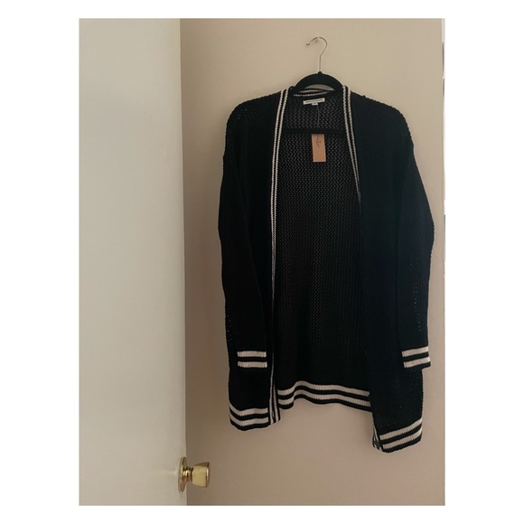 American Eagle Outfitters Sweaters - new with tags ae black and white varsity cardigan
